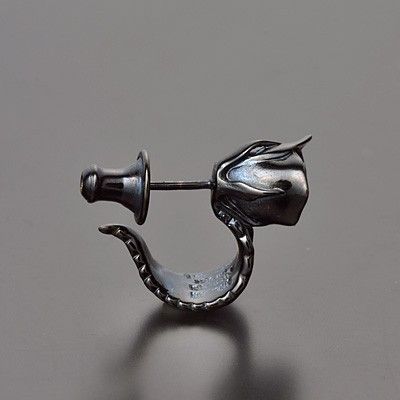 シルバーフープピアス(片耳用)