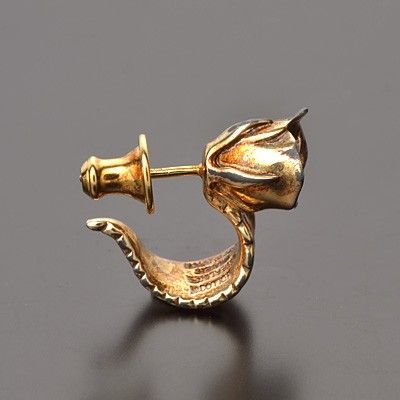 シルバーフープピアス(片耳用)