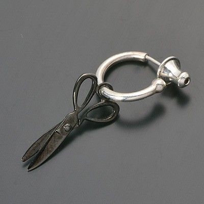 シルバーフープピアス(片耳用)