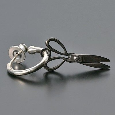 シルバーフープピアス(片耳用)