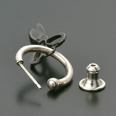 シルバーフープピアス(片耳用)