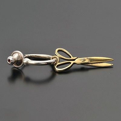 シルバーフープピアス(片耳用)