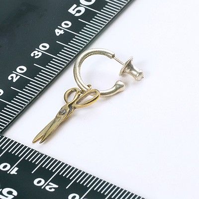 シルバーフープピアス(片耳用)