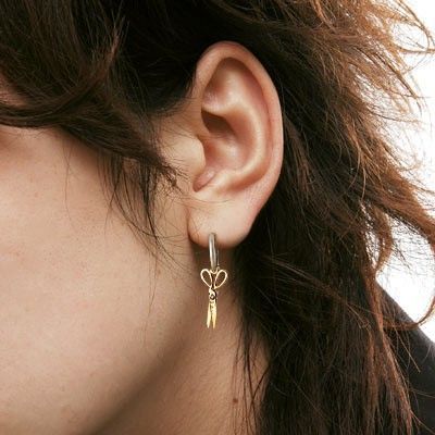 シルバーフープピアス(片耳用)