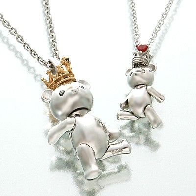 シルバーペアネックレス