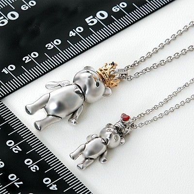 シルバーペアネックレス