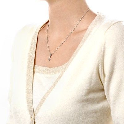 シルバーペアネックレス