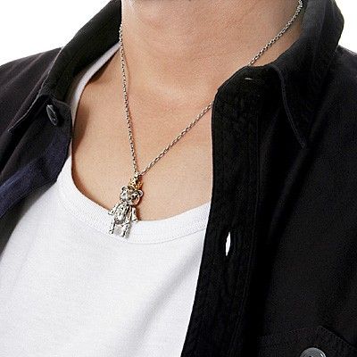 シルバーペアネックレス