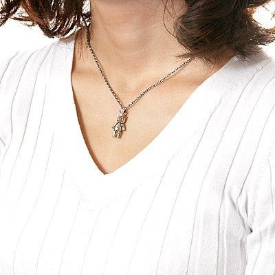 シルバーペアネックレス