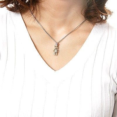 シルバーペアネックレス