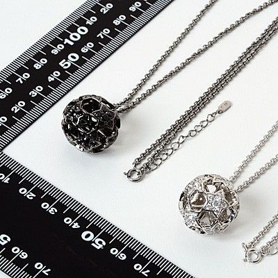 シルバーペアネックレス