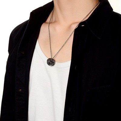 シルバーペアネックレス