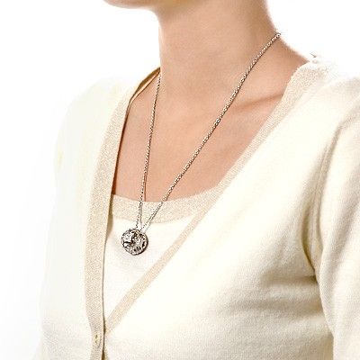 シルバーペアネックレス