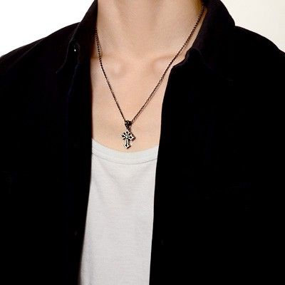 シルバーペアネックレス