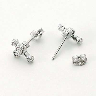 シルバースタッドピアス