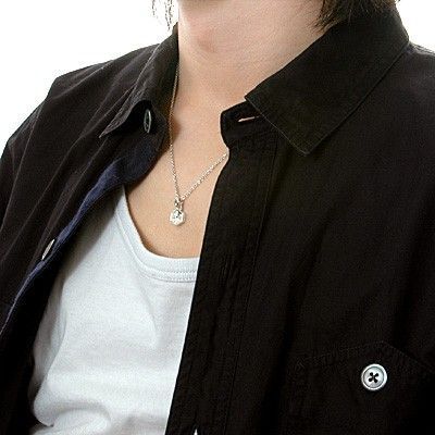 シルバーペアネックレス