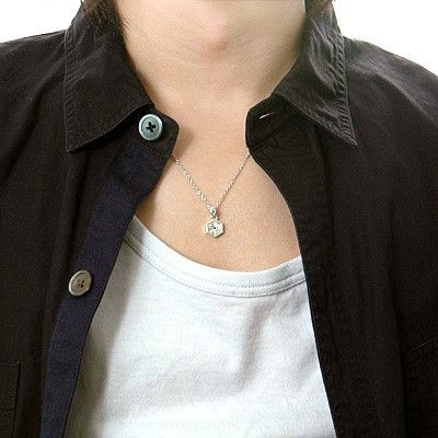 シルバーペアネックレス