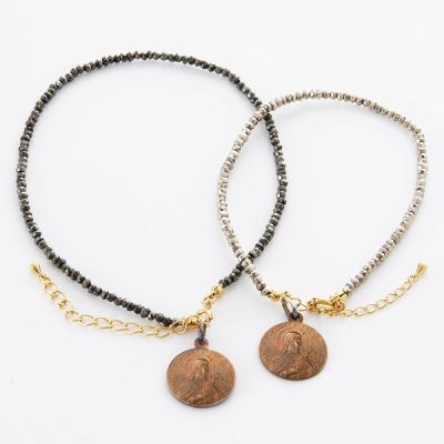 パイライトペアアンクレット