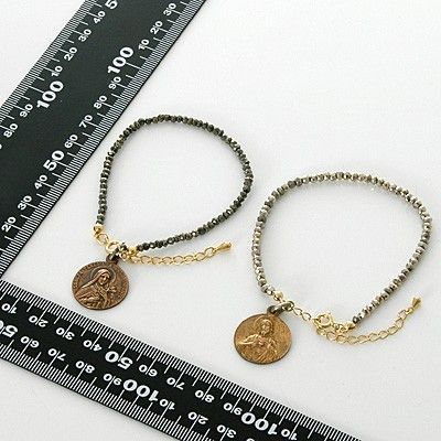 パイライトペアブレスレット