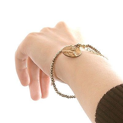 パイライトペアブレスレット