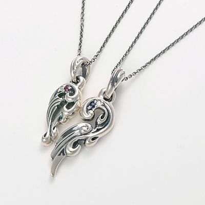 シルバーペアネックレス