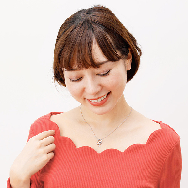 シルバーネックレス&ピアスセット