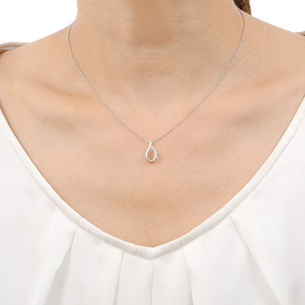 シルバーネックレス&ピアスセット