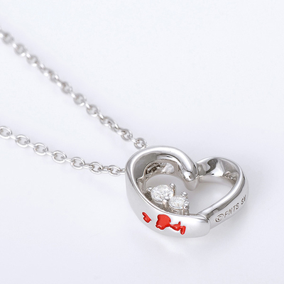 シルバーネックレス&ピアスセット