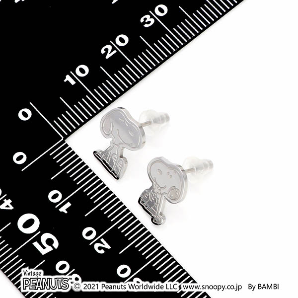 ステンレスピアス(PEANUTS×ファイテン)