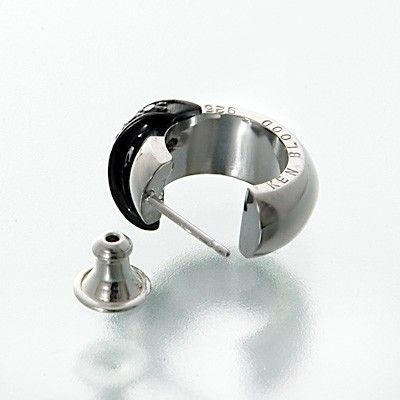 シルバーフープピアス(片耳用)