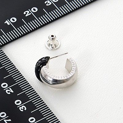 シルバーフープピアス(片耳用)