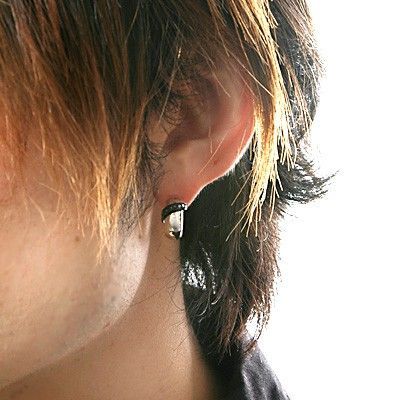 シルバーフープピアス(片耳用)