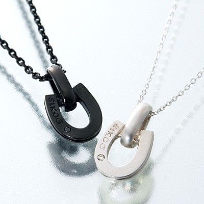 シルバーペアネックレス