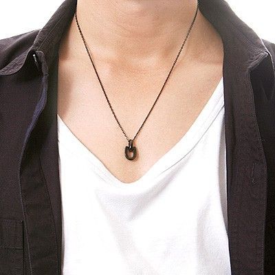 シルバーペアネックレス