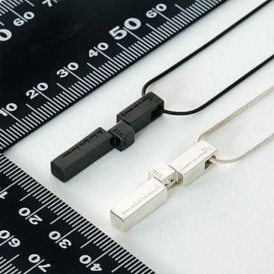 シルバーペアネックレス