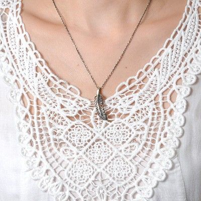 シルバーペアネックレス