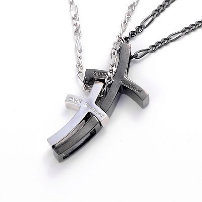 シルバーペアネックレス