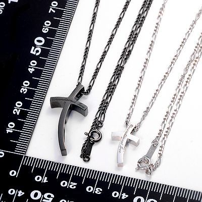 シルバーペアネックレス