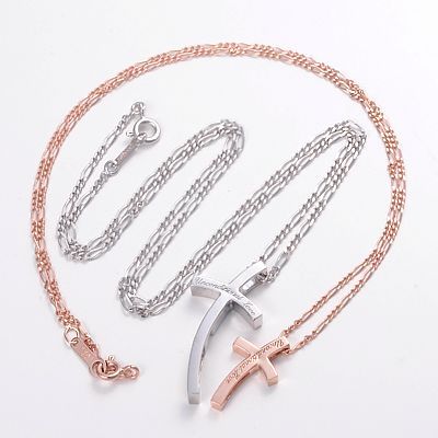 シルバーペアネックレス