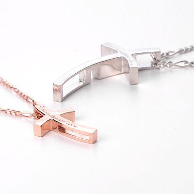 シルバーペアネックレス