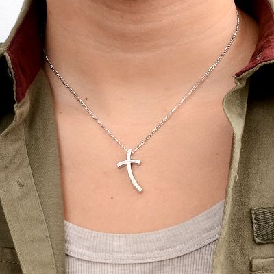 シルバーペアネックレス