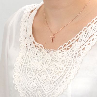 シルバーペアネックレス