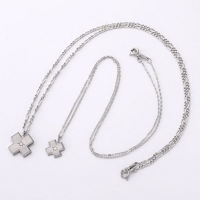 シルバーペアネックレス