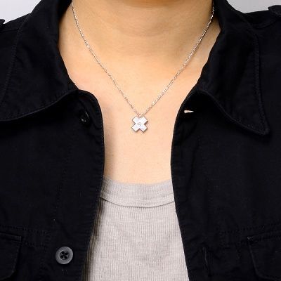 シルバーペアネックレス