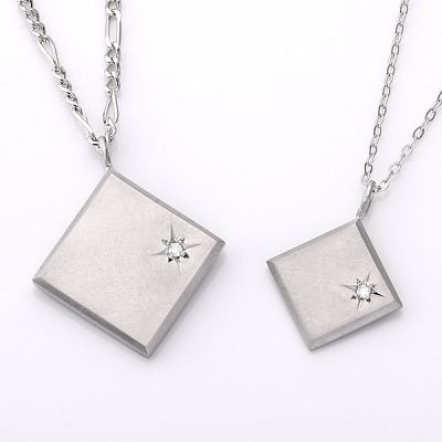 シルバーペアネックレス