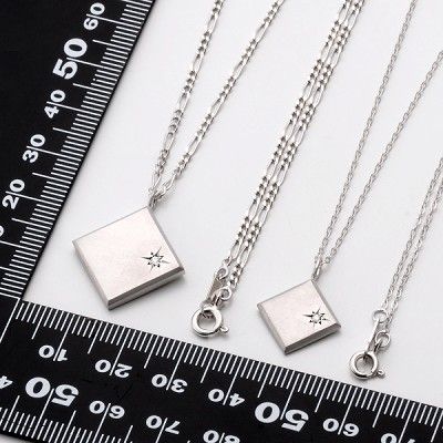 シルバーペアネックレス