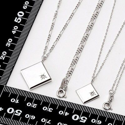 シルバーペアネックレス