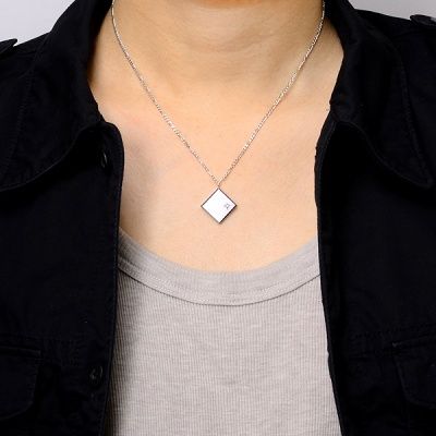 シルバーペアネックレス