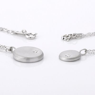 シルバーペアネックレス