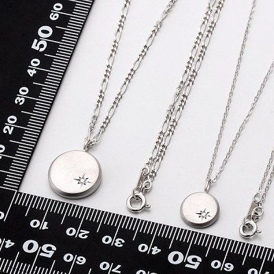 シルバーペアネックレス